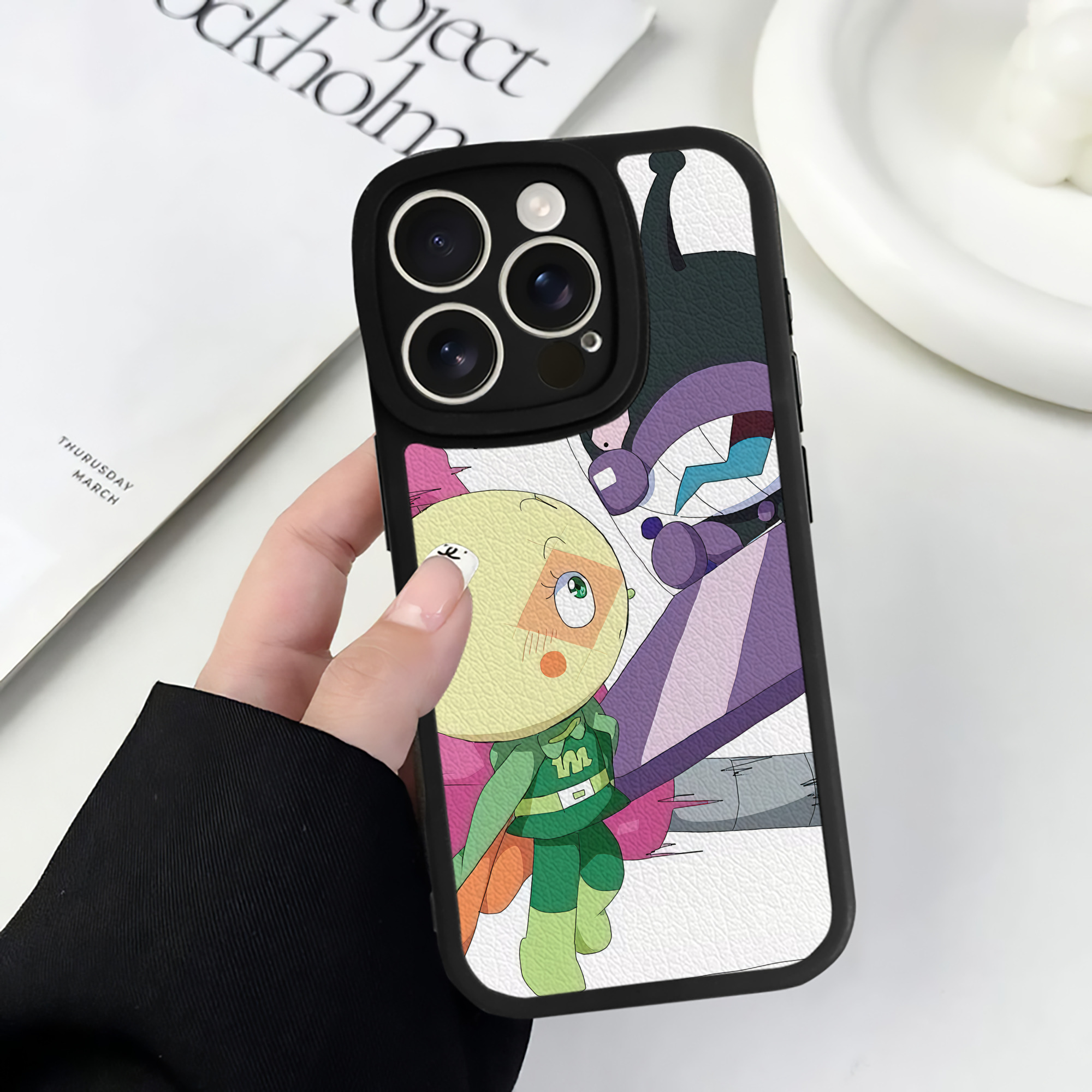 （画像用） アンパンマン Anpanman 【iPhone 16シリーズ対応】シリコンスマホケース（レザー調） 材質：シリコン